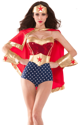 F1929 sexy superhero costume adult